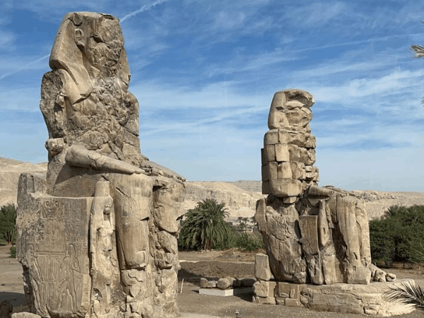 Lunch, Memnon Colossi Statues