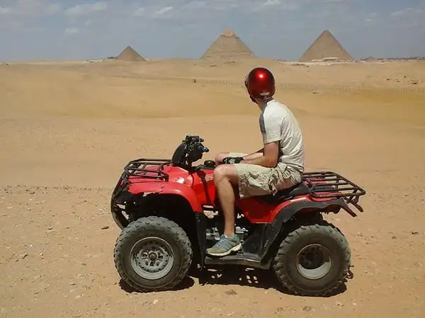 ATV safari near the pyramids of Giza.