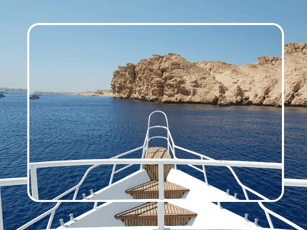 Snorkeling trip by boat to Ras Mohammed park and the white island.