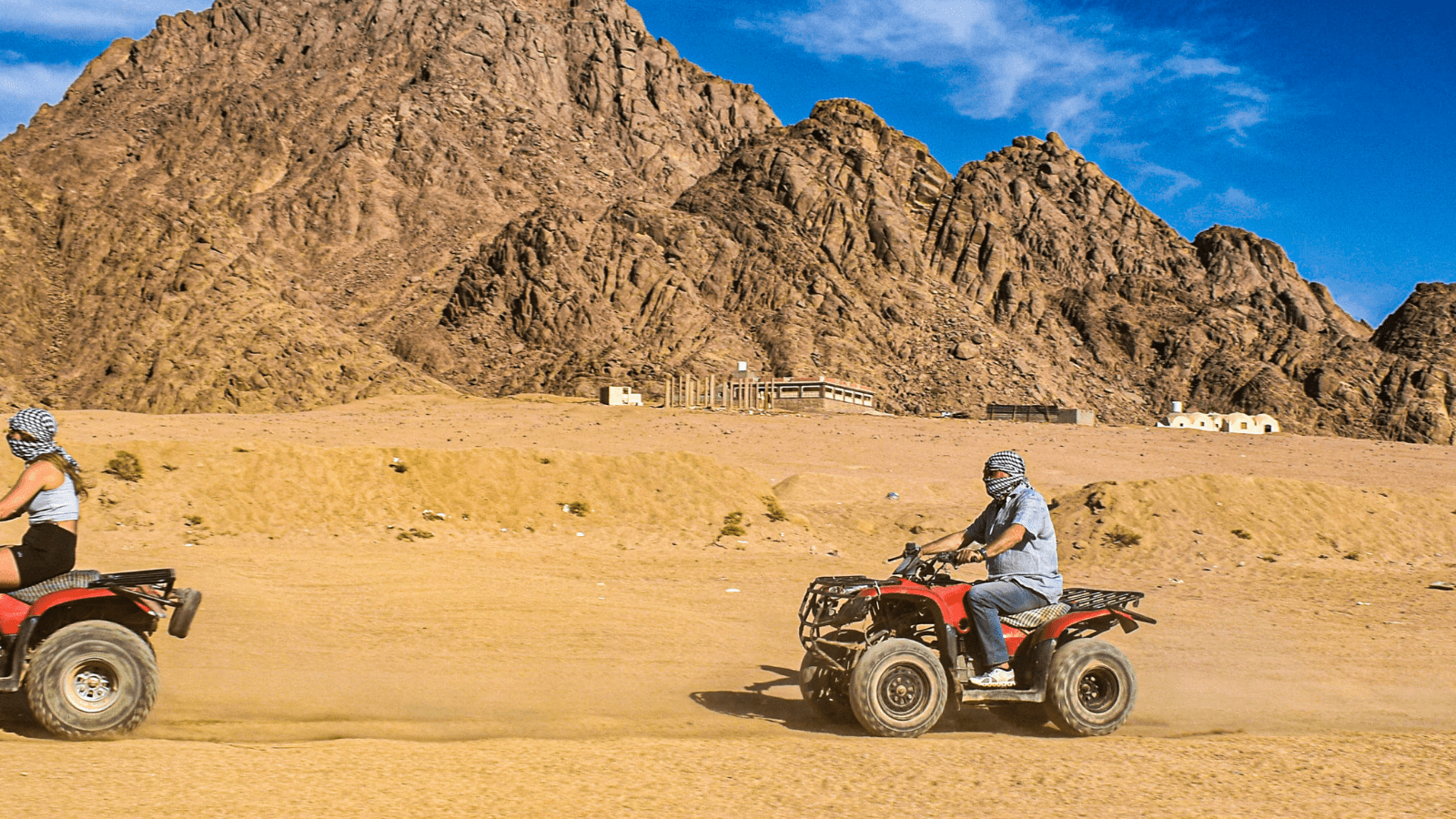 Guided quad biking adventure in the Sinai Desert