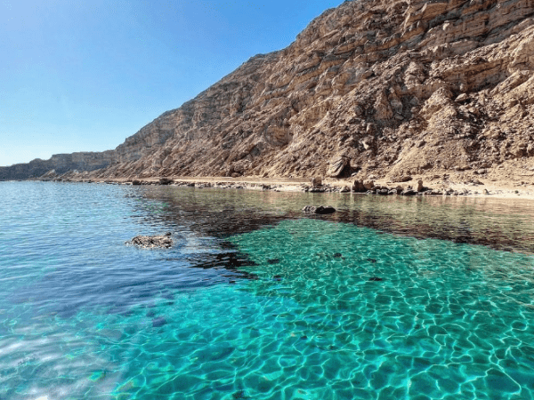 Red Sea landscape near Parque Nacional Ras Mohammed in South Sinai