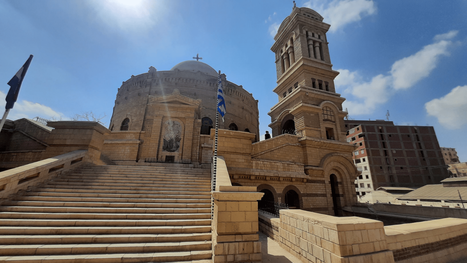 Historic Coptic church architecture in Egypt representing the Church of Saint George heritage at Al-Muharraq
