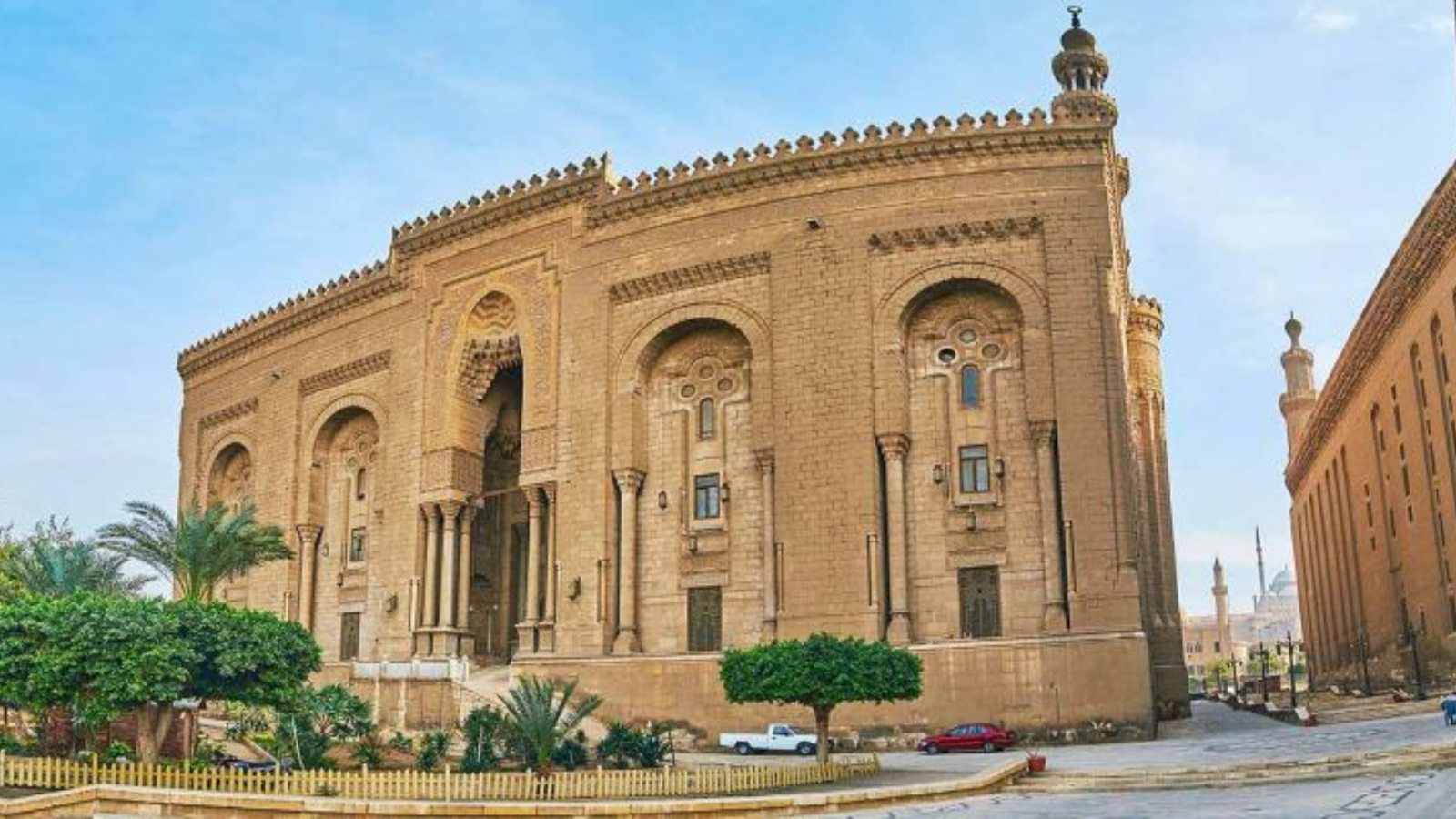Historic Islamic Cairo architecture near Al-Hakim Mosque