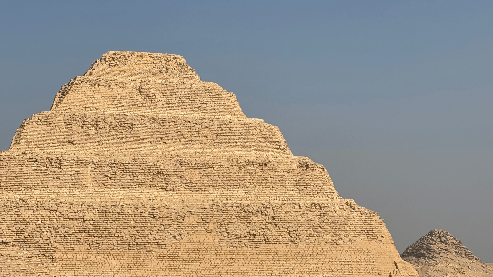 Entrance colonnade in the Pirámide Escalonada complex at Saqqara