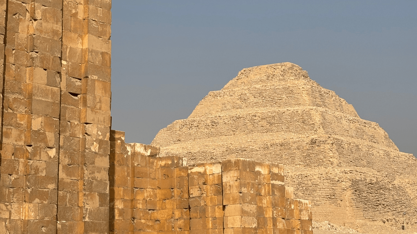 Patio Heb-Sed at the Pirámide Escalonada complex of Djoser