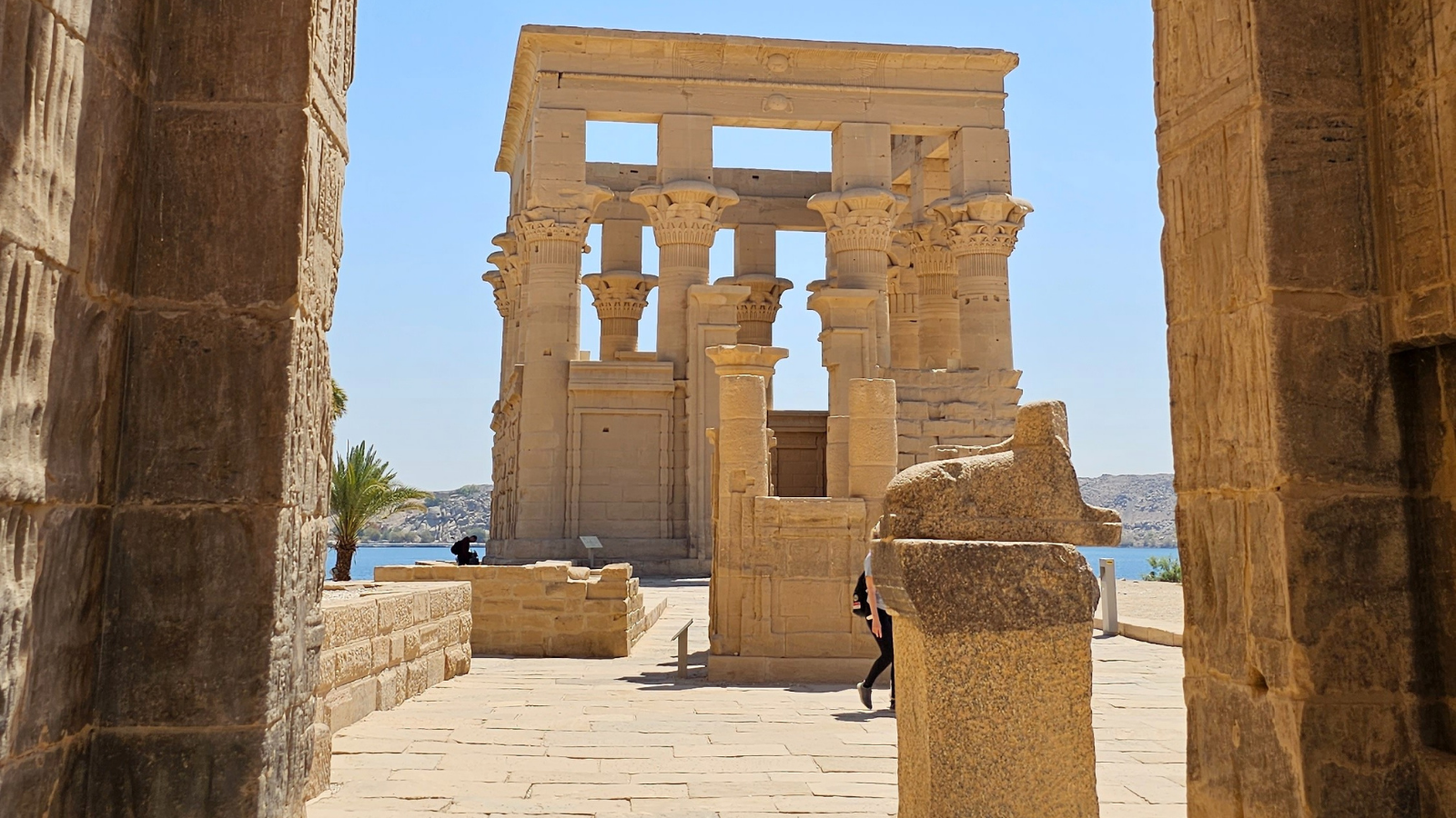 Temple of Kalabsha and rescued Nubian monuments beside Lake Nasser near Aswan