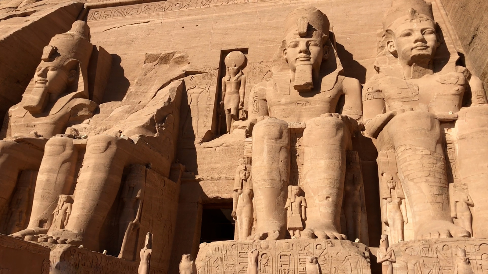 Abu Simbel temples in southern Egypt