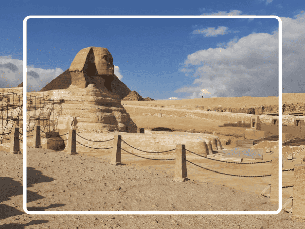 Visiting the temple of valley and Sphinx.