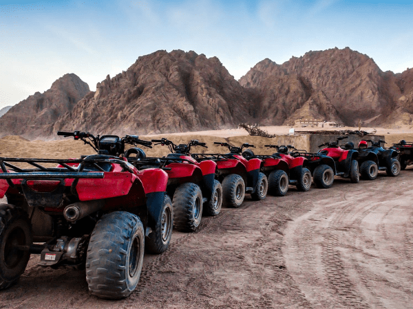 Eastern Desert landscape and quad biking near Marsa Alam