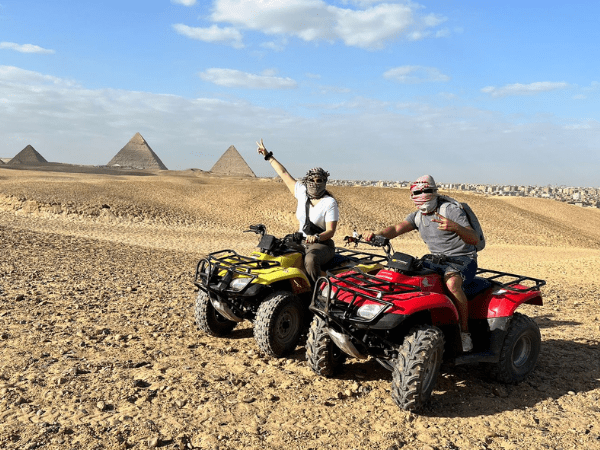 ATV safari near the pyramids of Giza.