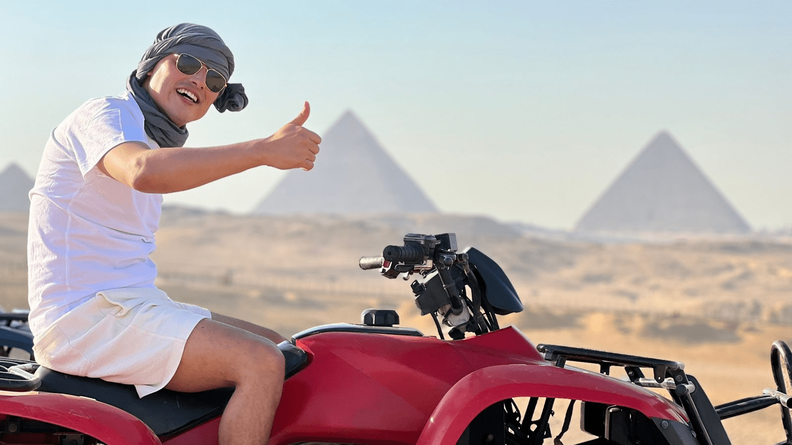 ATV Safari Near the Pyramids of Giza . banner