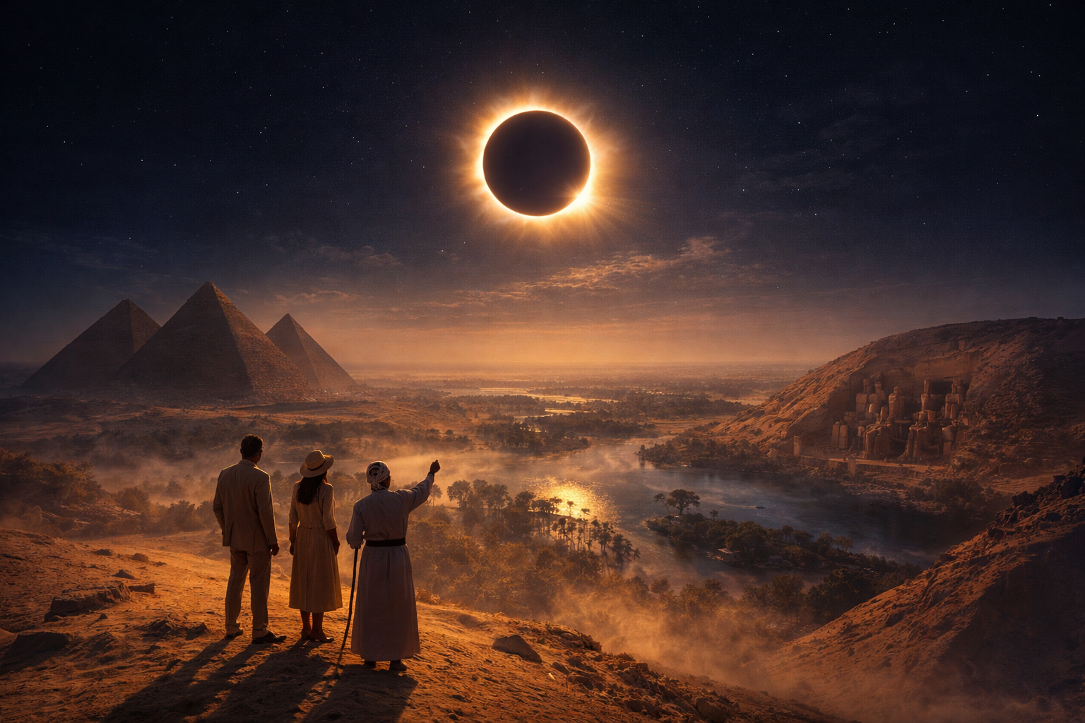 Celestial Egypt Odyssey 8 Days Under the Eclipse with Luxor and crucero por el Nilo