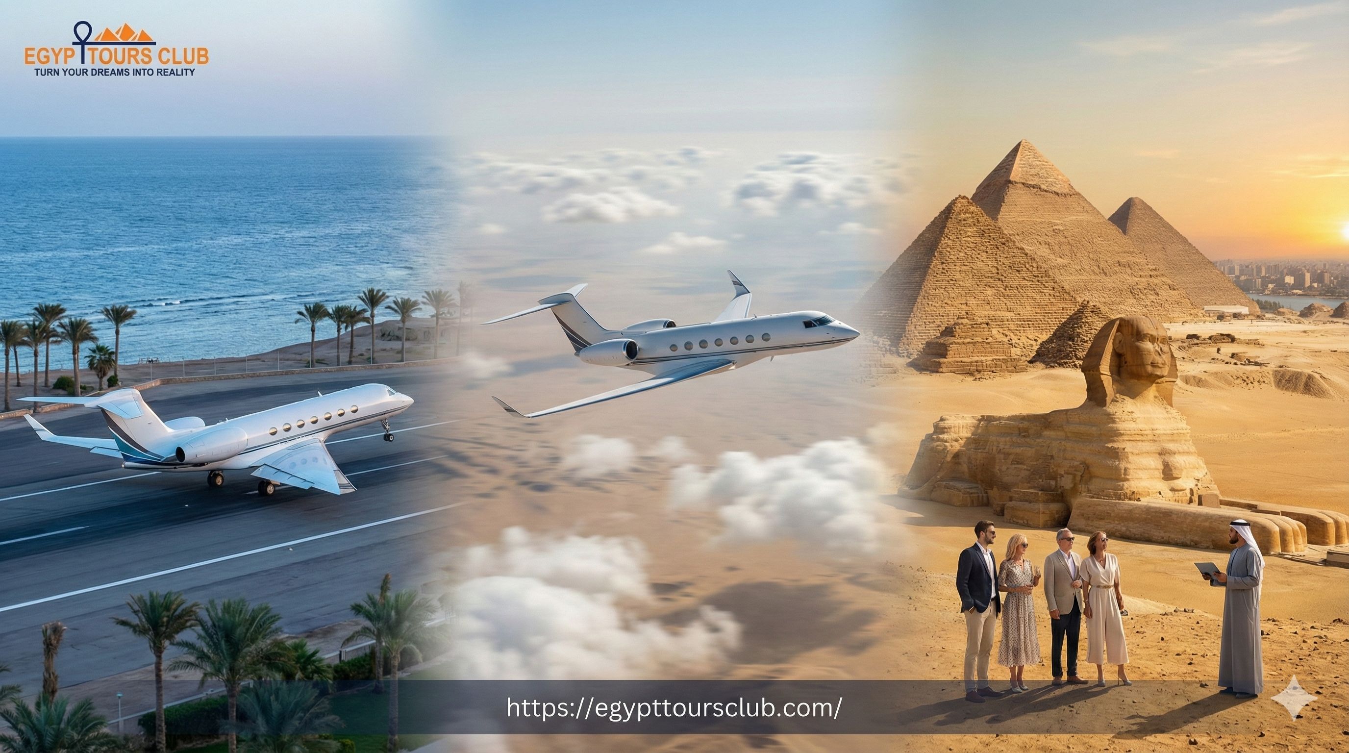 Pyramids Day tour from Sharm El Sheikh by Plane