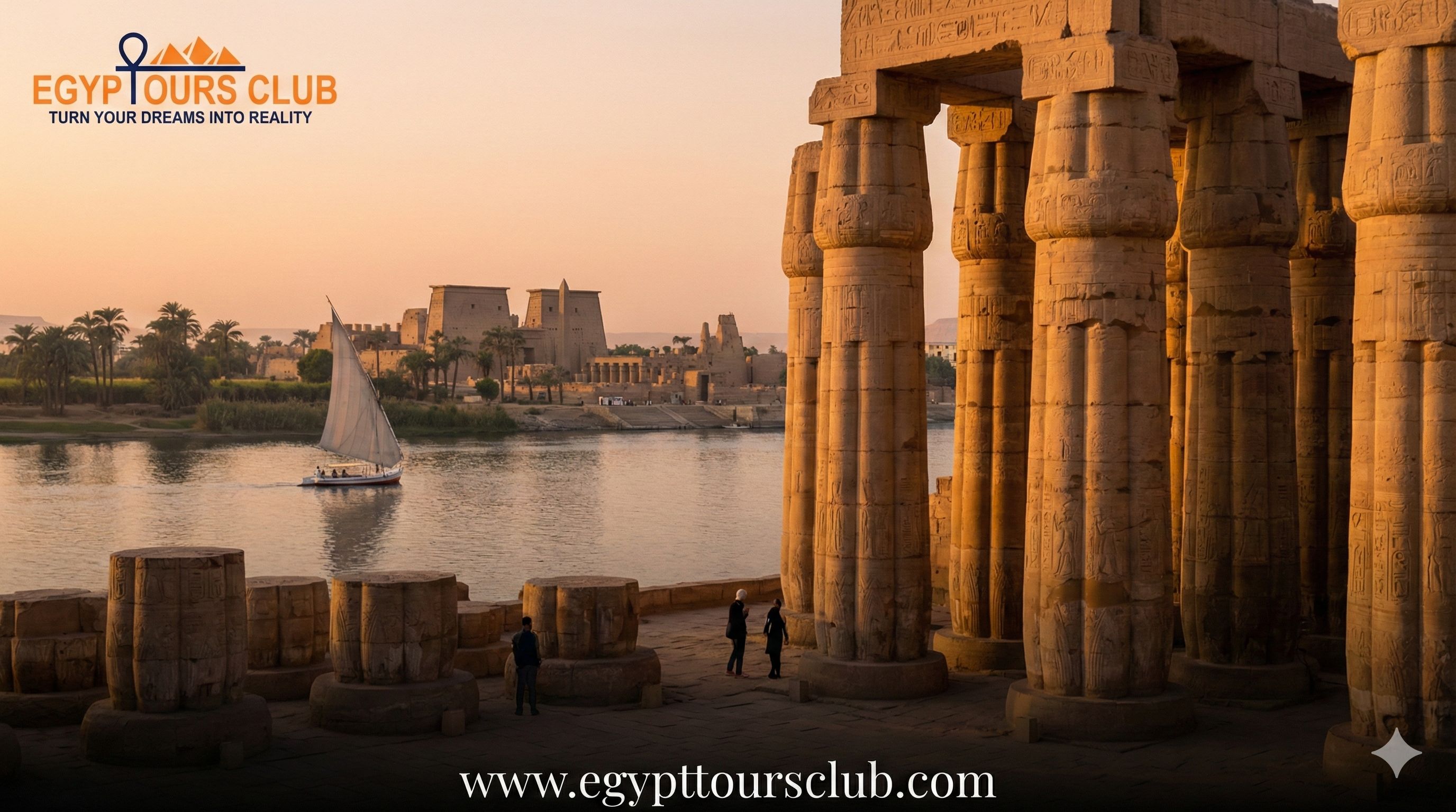 Luxor day tours with Karnak Temple and Nile views