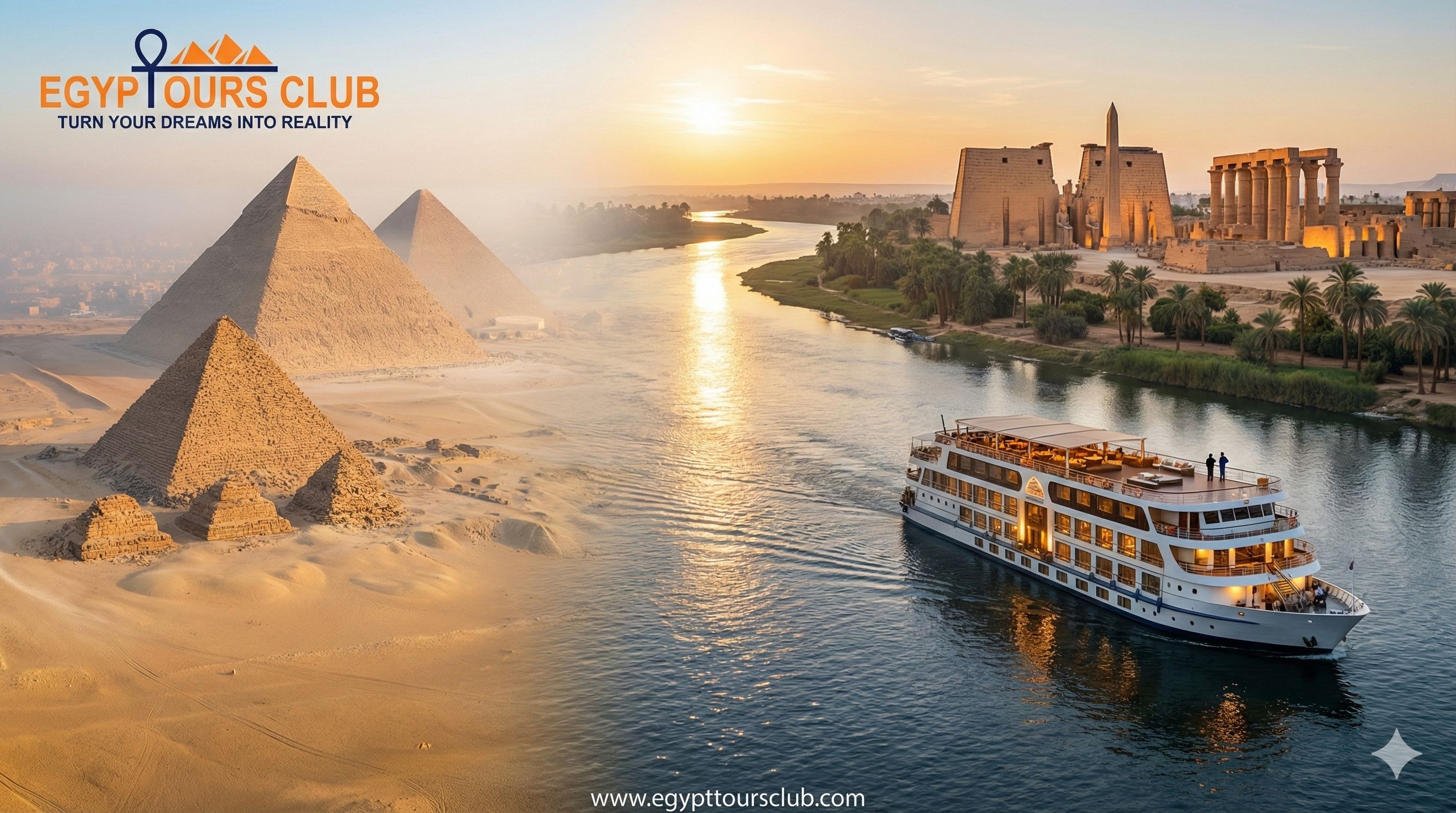 Crociera sul Nilo e tour del Cairo in 6 giorni.