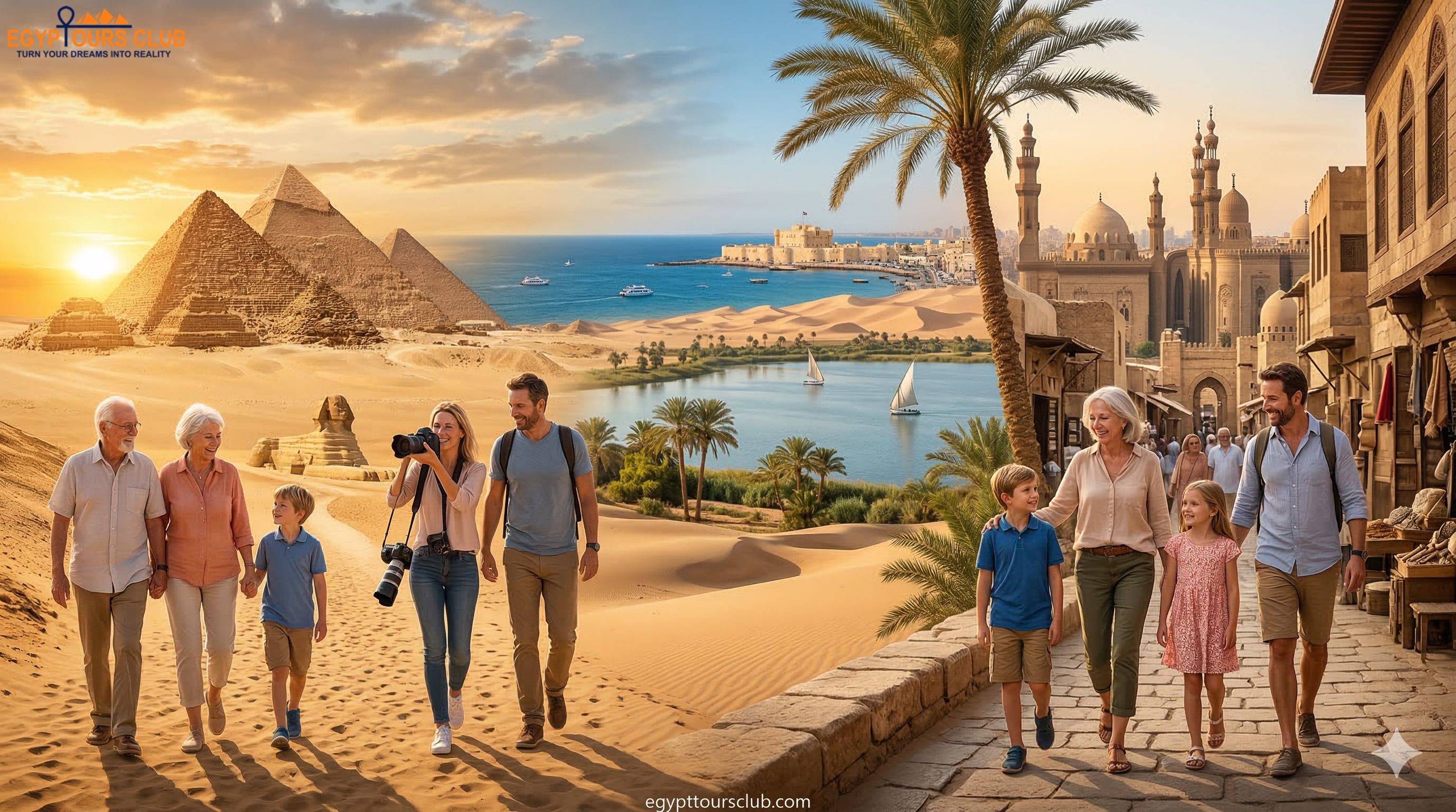 Family enjoying Cairo · Alexandria · Fayoum during 6-Day Egypt Family Adventure: Cairo, Alexandria & Fayoum