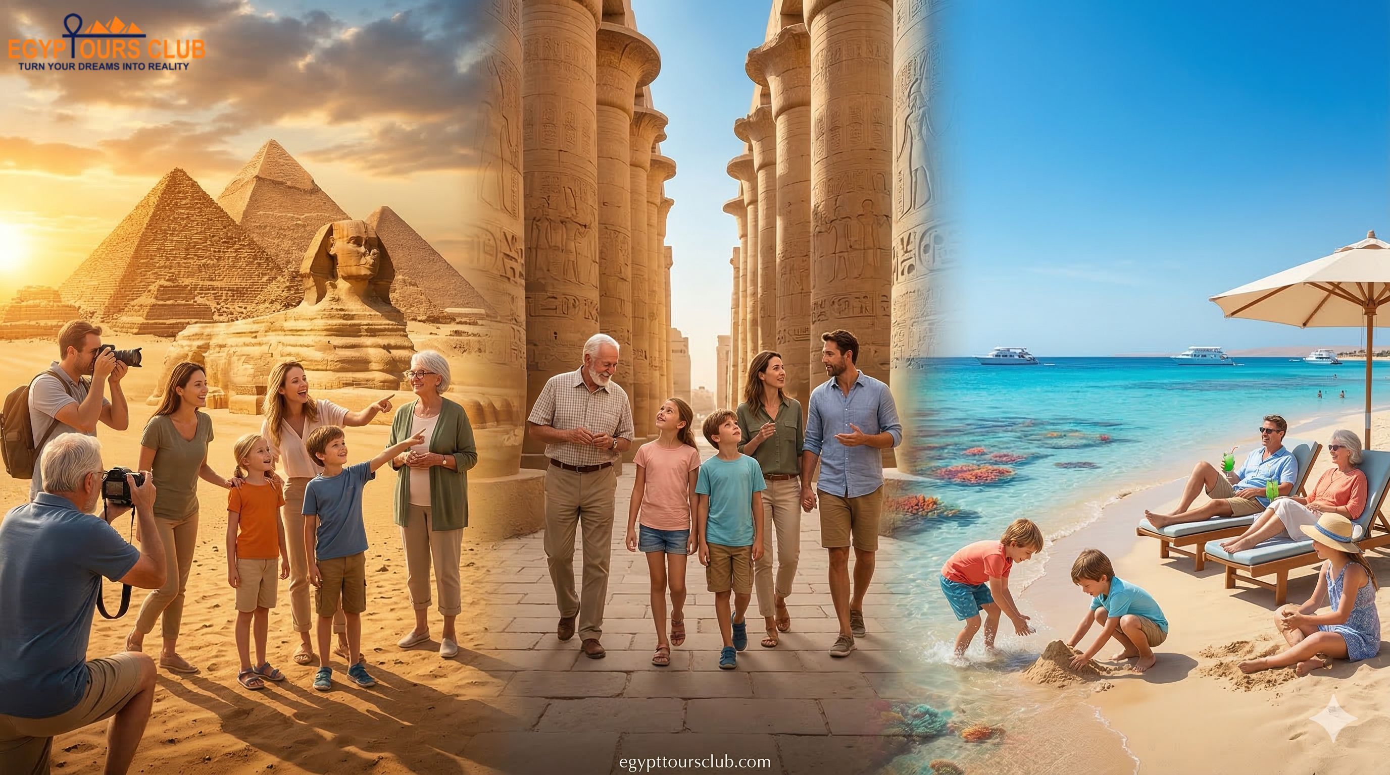 Family enjoying Cairo · Luxor · Hurghada during 8-Day Family Vacation: Cairo, Luxor & Hurghada