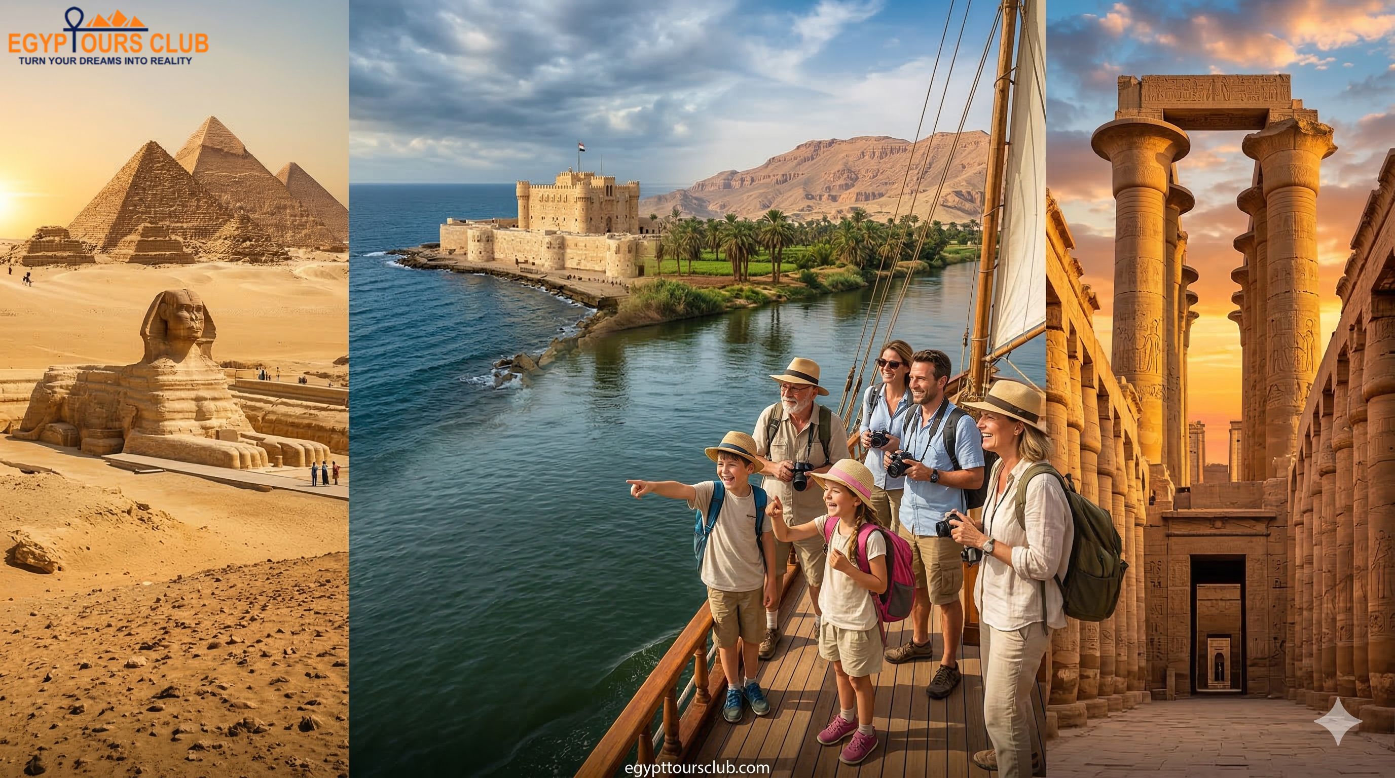 Family enjoying Cairo · Nile · Luxor · Aswan during 8-Day Egypt Family Tour: Pyramids, Nile Adventure & Mythology