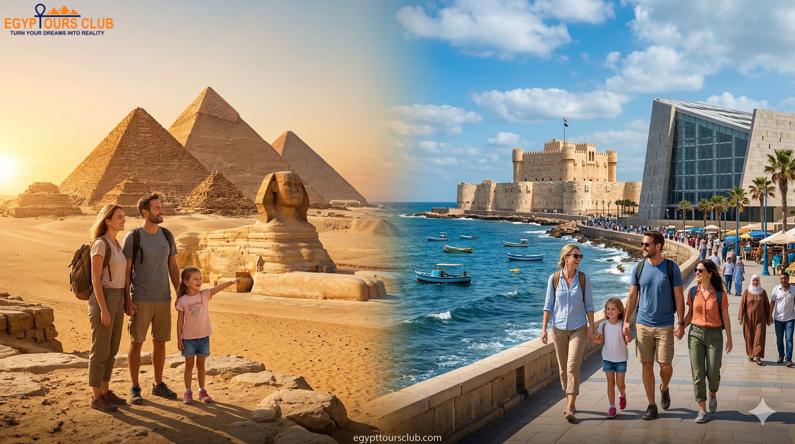 4 Days Cairo and Alexandria short break tour package.