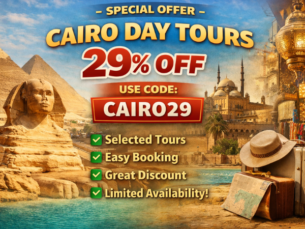Offerta Tour di Un Giorno al Cairo: 29% di Sconto (Codice CAIRO29)