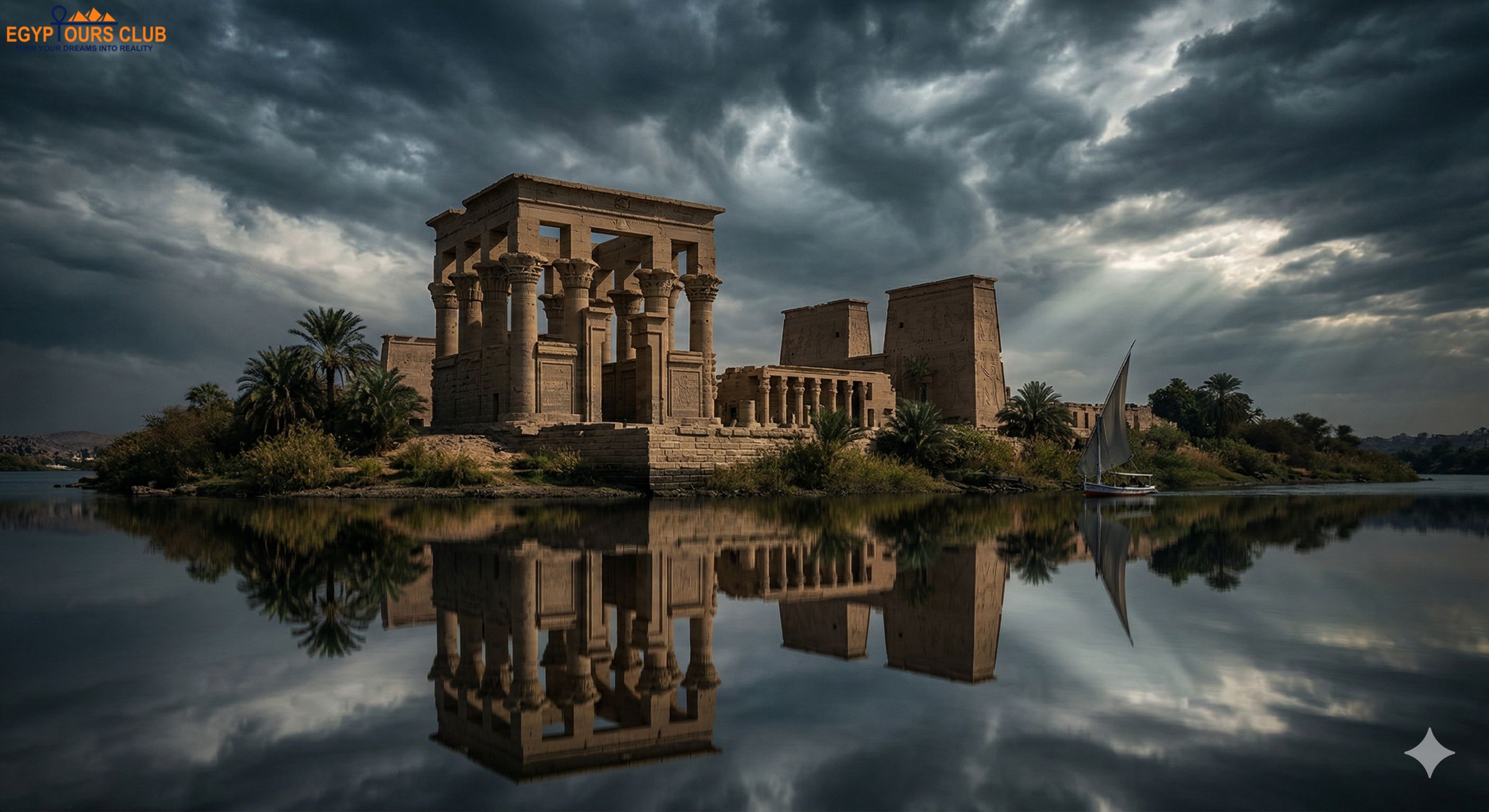 Philae Temple in Aswan on the Nile