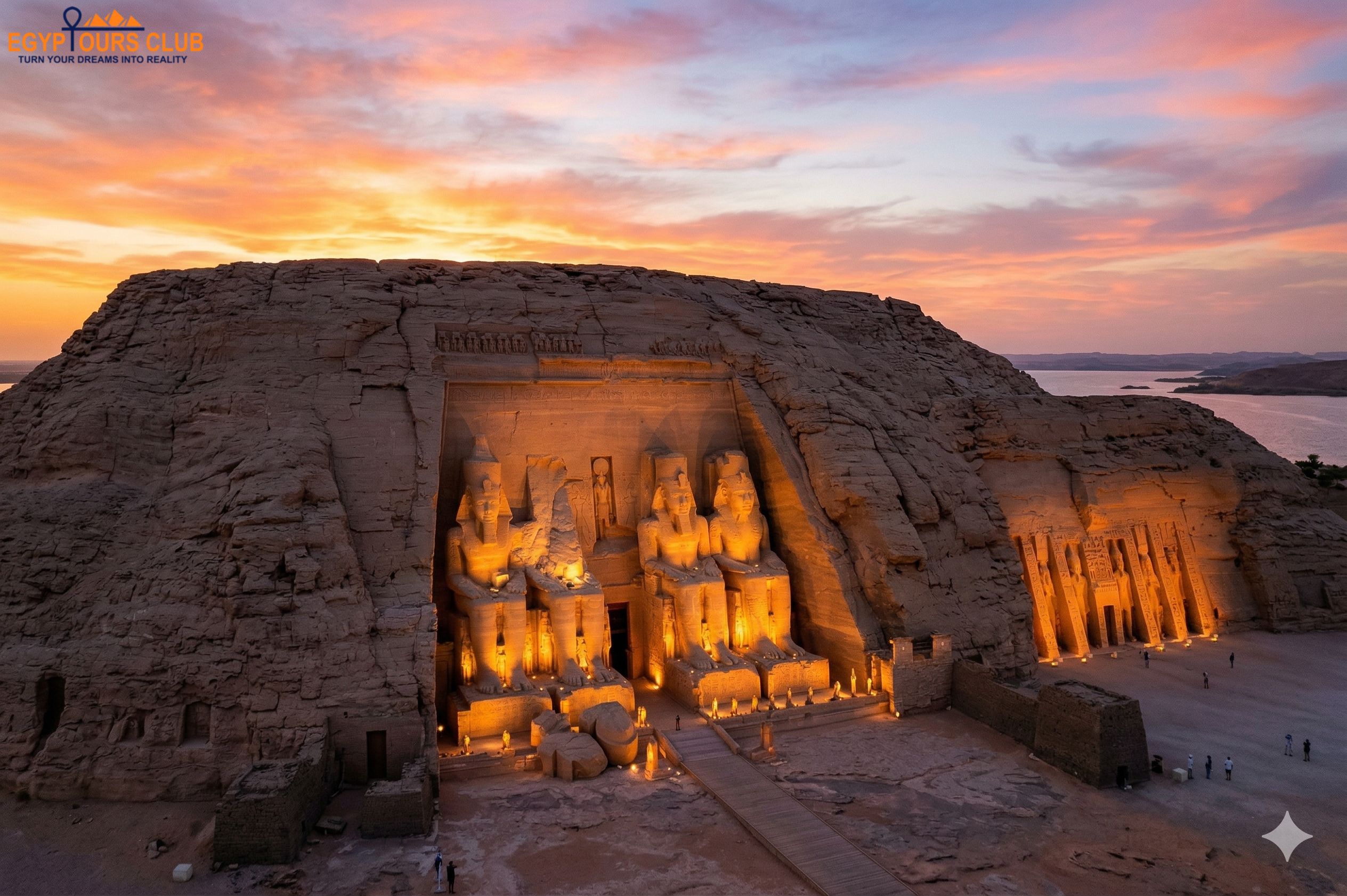 Abu Simbel temples from Aswan