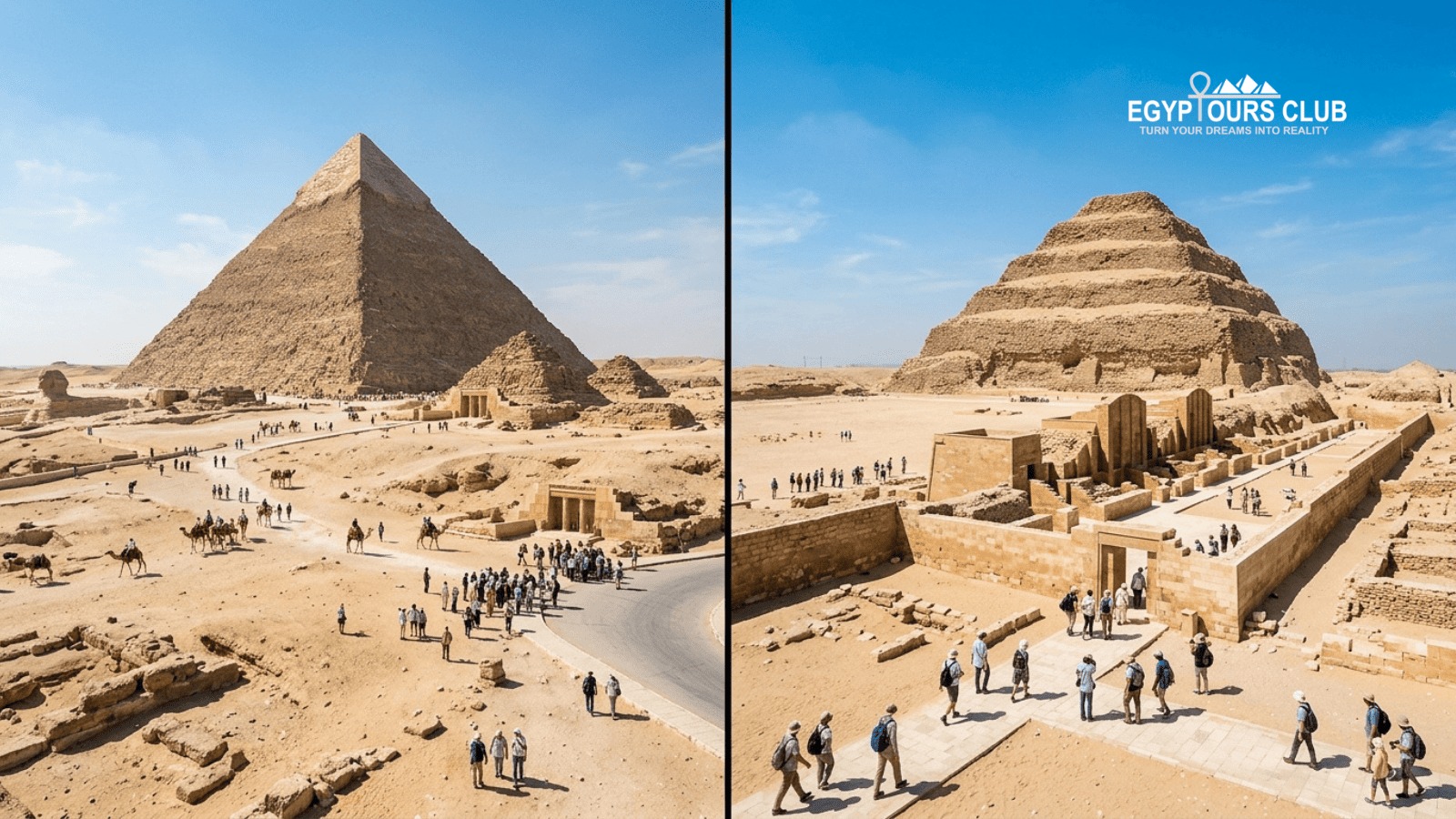 Pyramids of Giza vs Saqqara: What’s the Difference? . banner