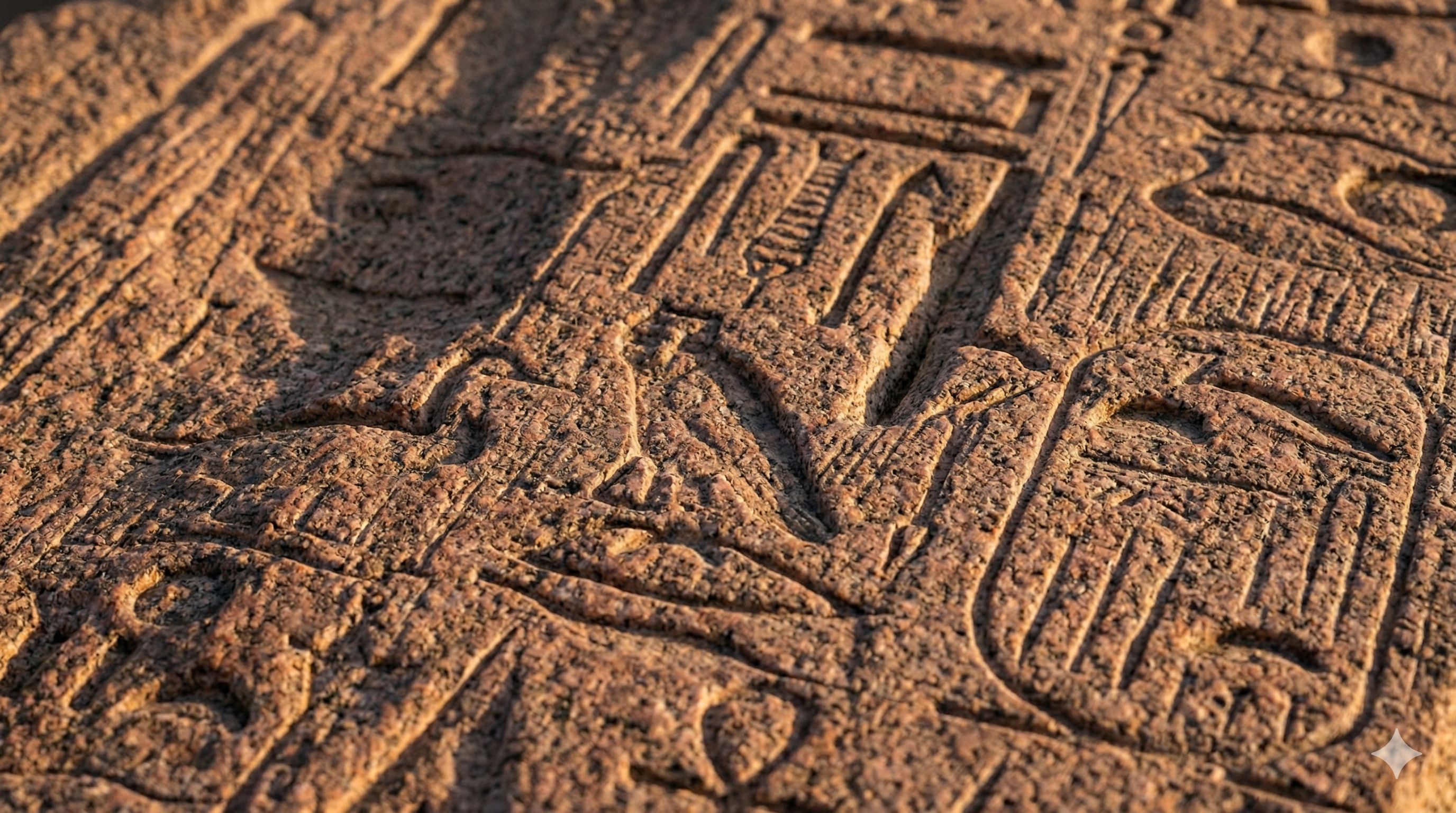 Ancient inscriptions and carved granite marks at the Unfinished Obelisk site