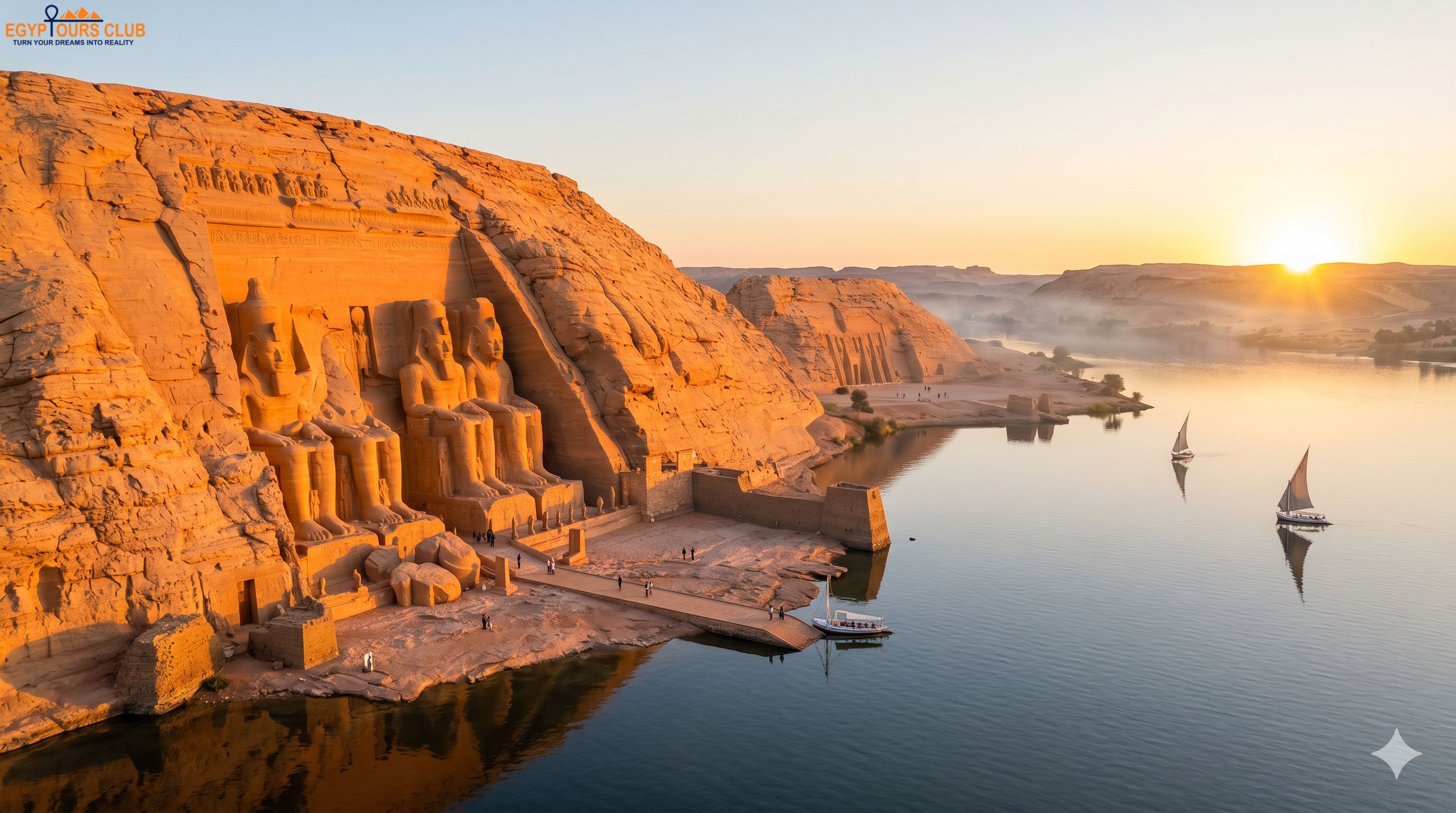 Abu Simbel temples from Aswan