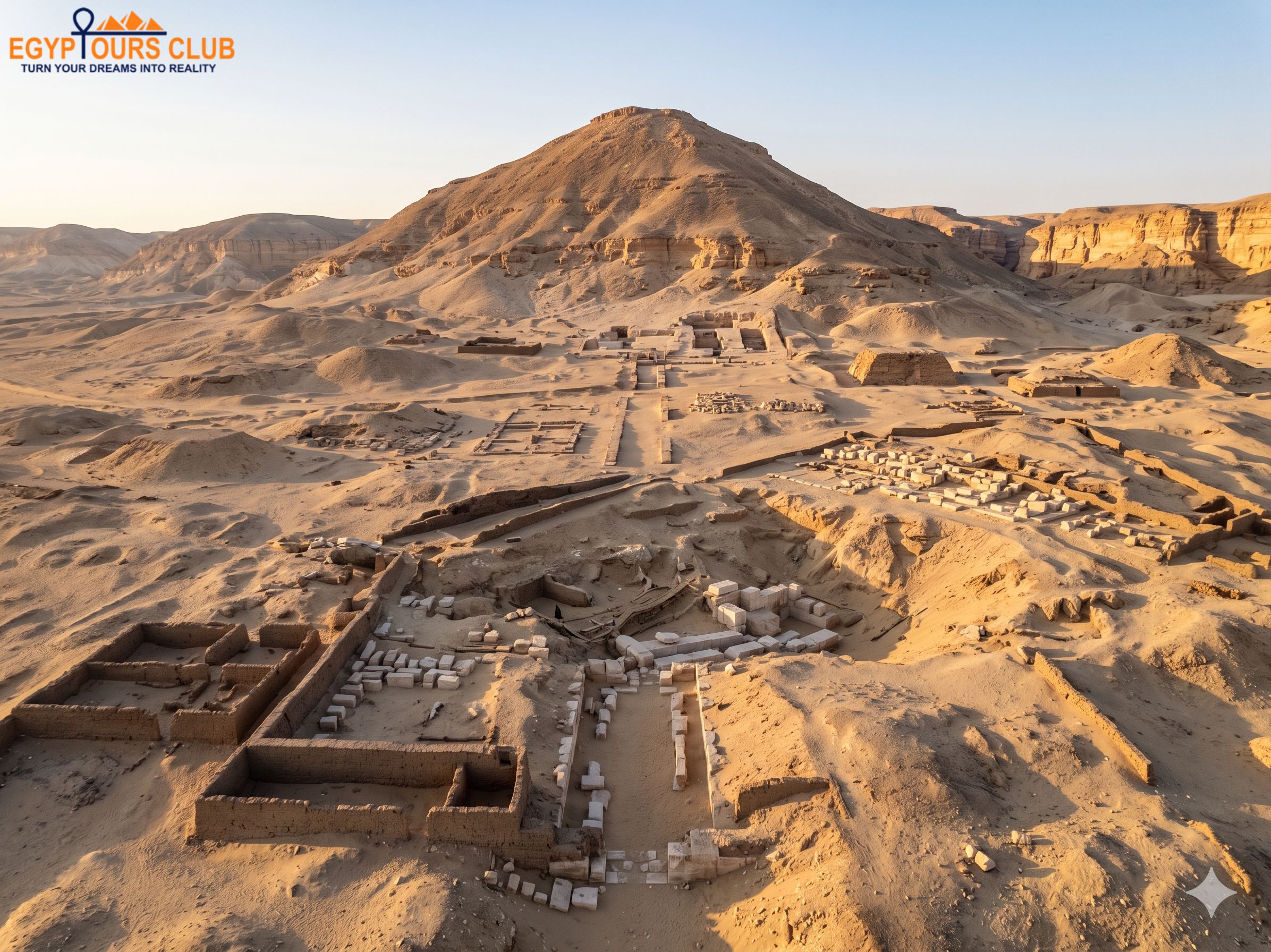 Anubis Mountain above the Senusret III Tomb area in South Abydos