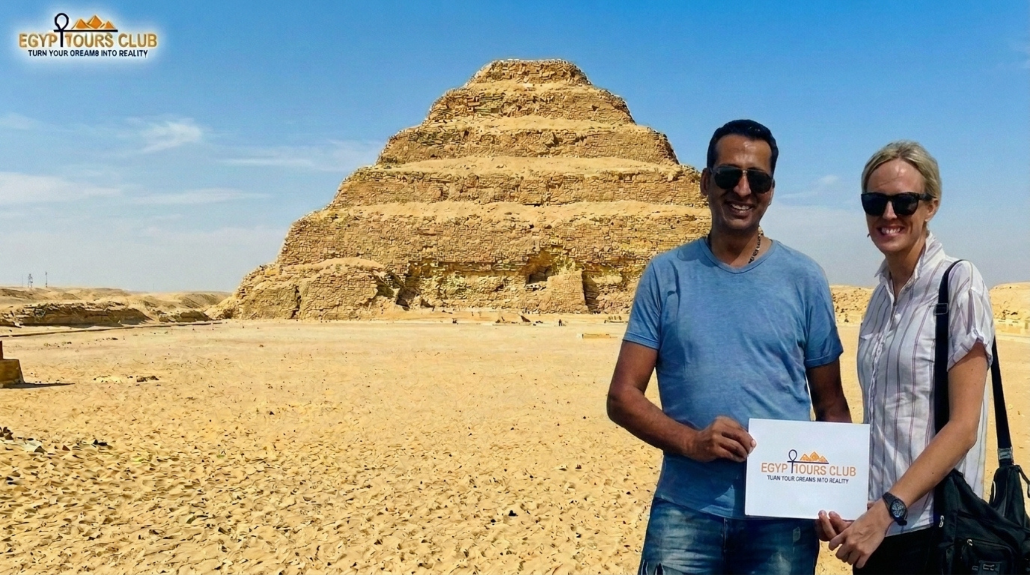 Saqqara, Dahshur & Giza Pyramids Day Tour from Cairo