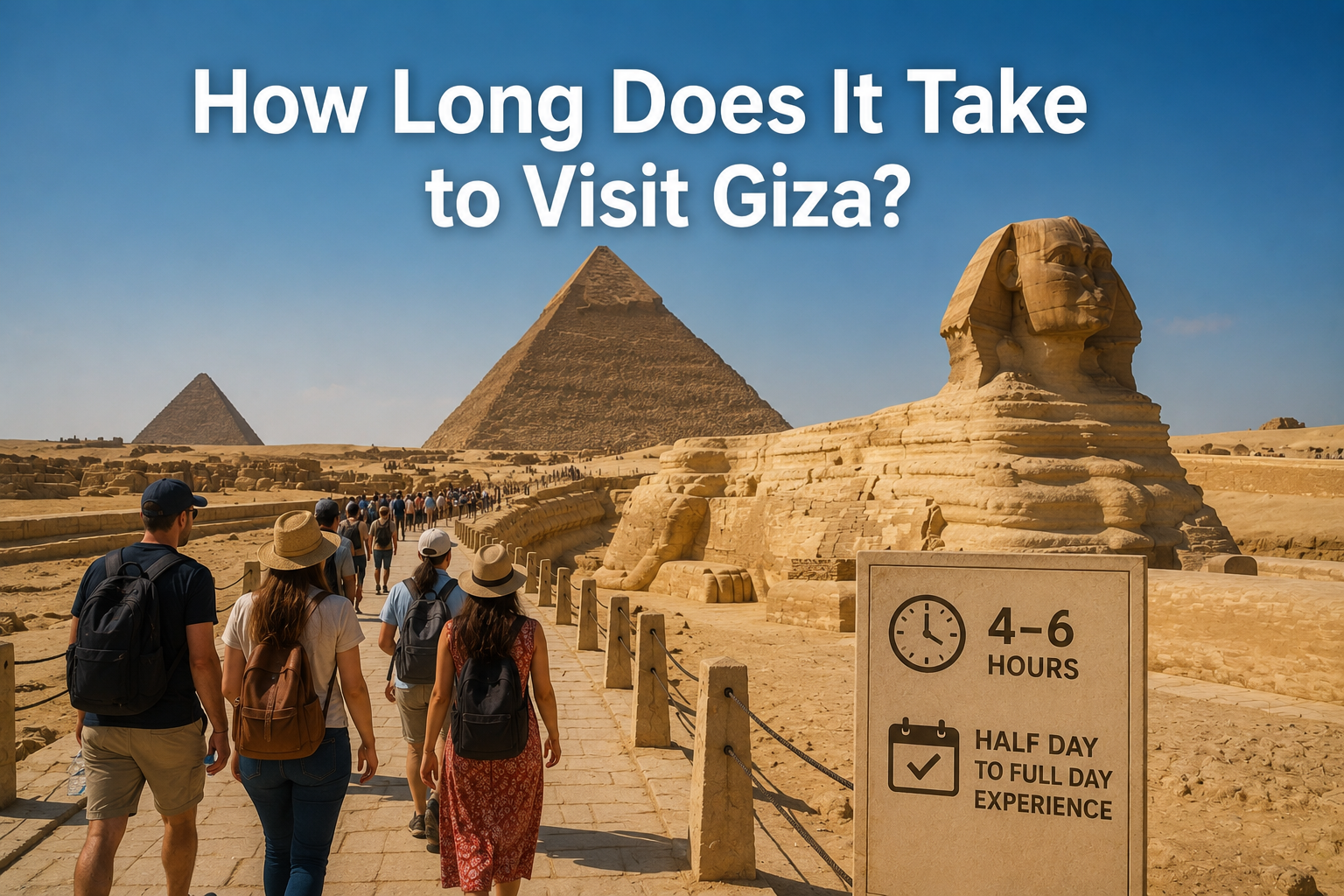¿Cuánto tiempo se tarda en visitar Giza?