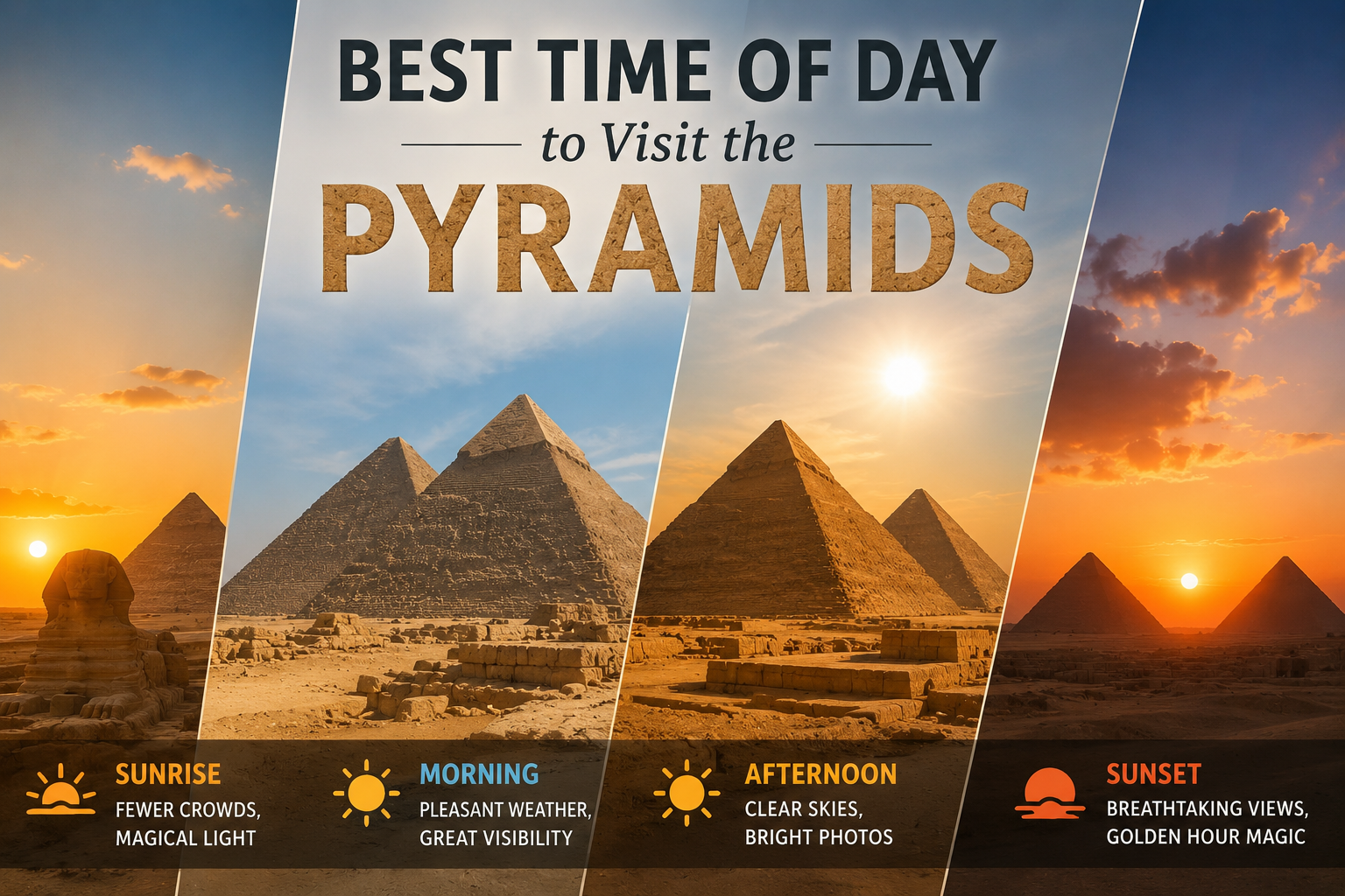 ¿Cuál es la Mejor Hora del Día para Visitar las Pirámides? . banner