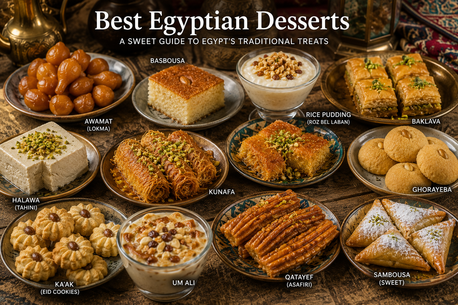 Los Mejores Postres Egipcios: 20 Dulces Tradicionales que Debes Probar en Egipto