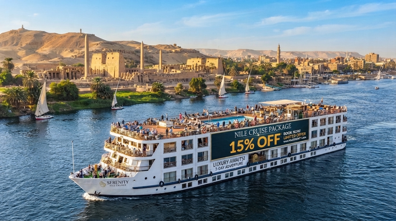 Paquetes de Cruceros por el Nilo en Egipto – Ahorra un 15%