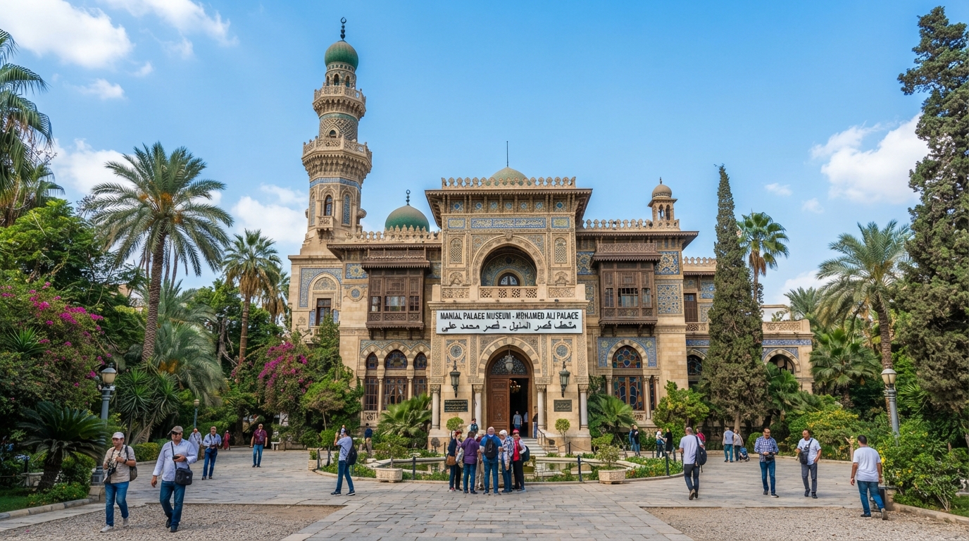 Manial Palace Museum in Cairo . banner