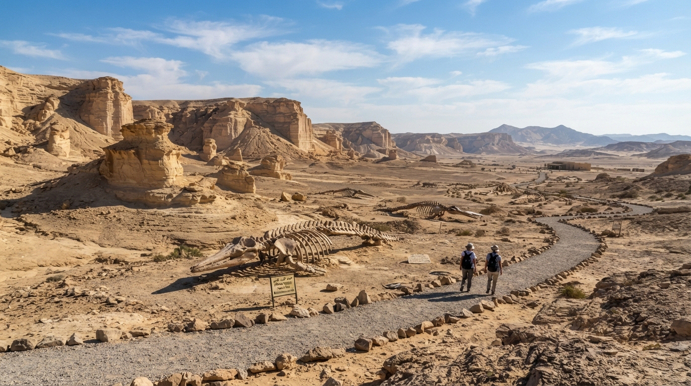 Wadi El Hitan in Fayoum, Egypt