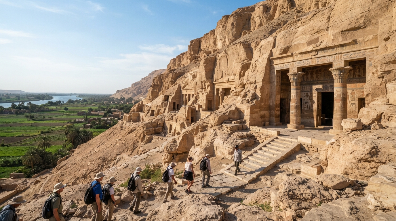 Beni Hassan Tombs in Minya, Egypt