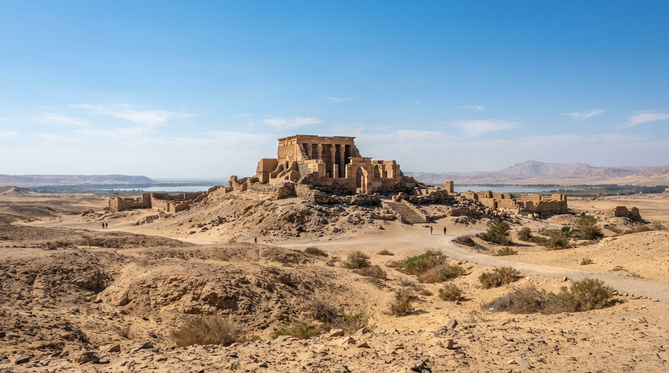 Qasr Qarun (Dionysias), Egypt . banner