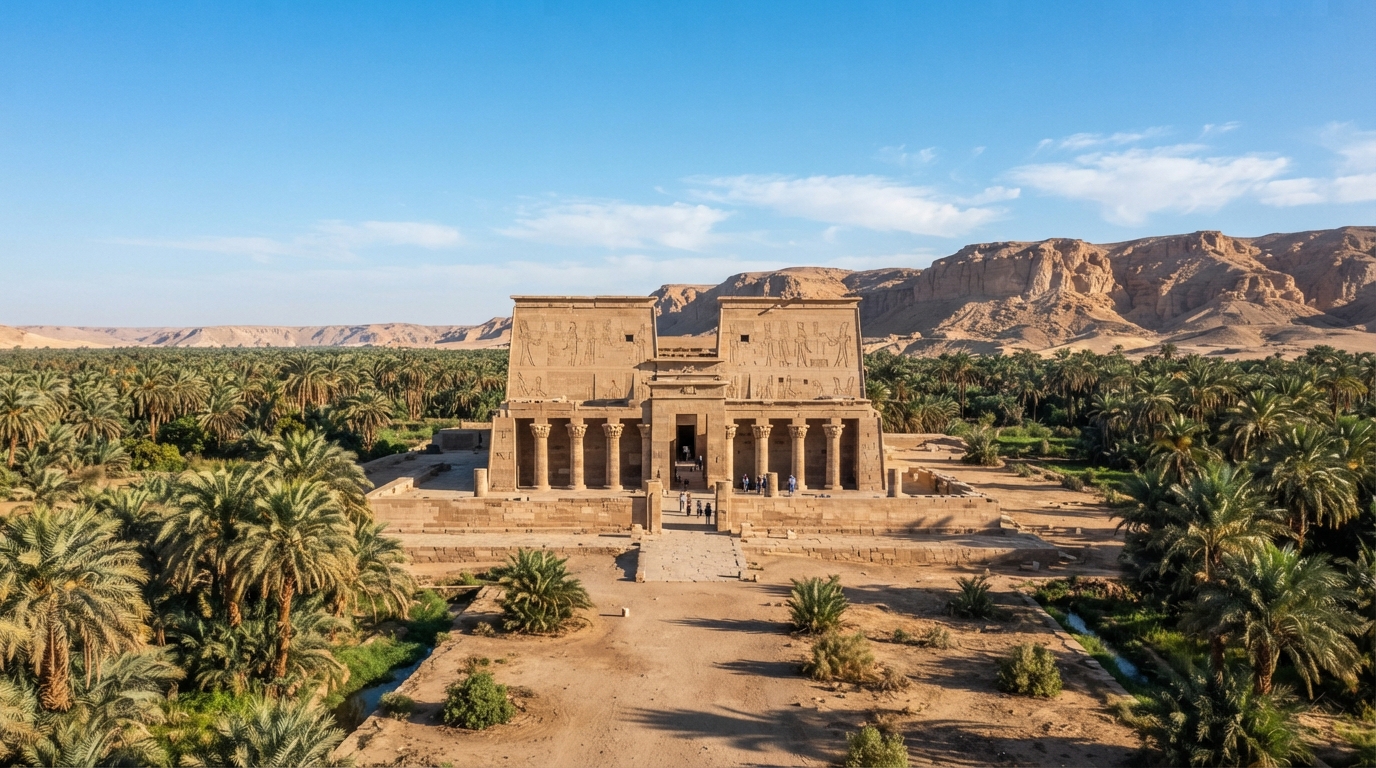 Temple of Hibis, Kharga Oasis . banner