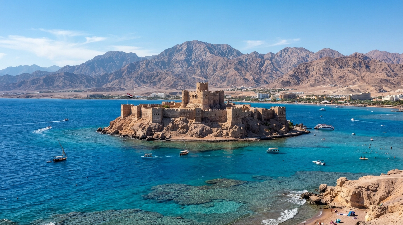 Pharaoh’s Island Taba . banner