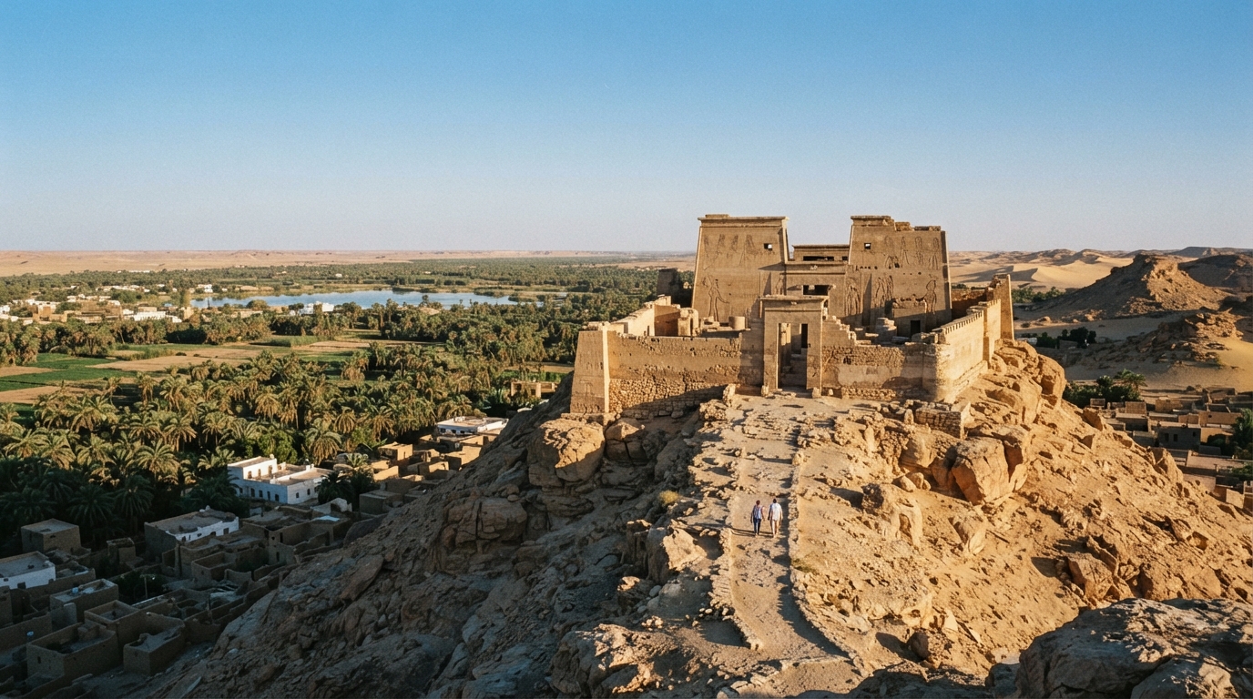 Temple of the Oracle Siwa . banner