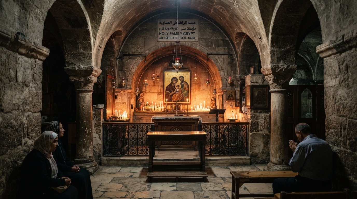 Holy Family Crypt . banner