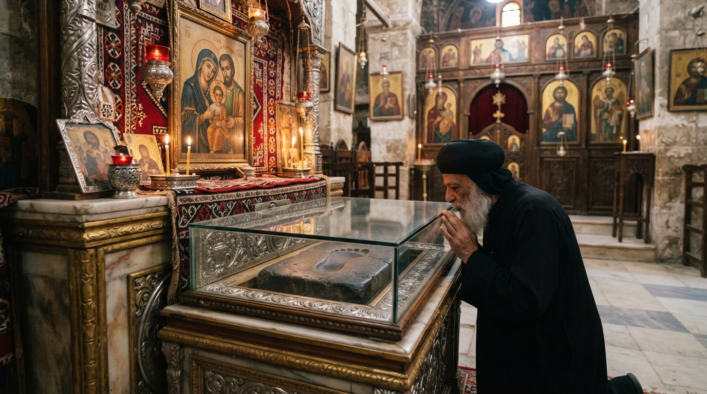 Sakha Church & Christ Child Footprint . banner