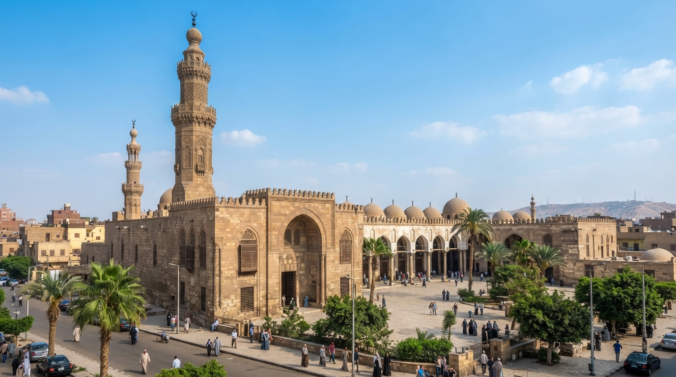 Mosque of Amr ibn al-As Cairo . banner