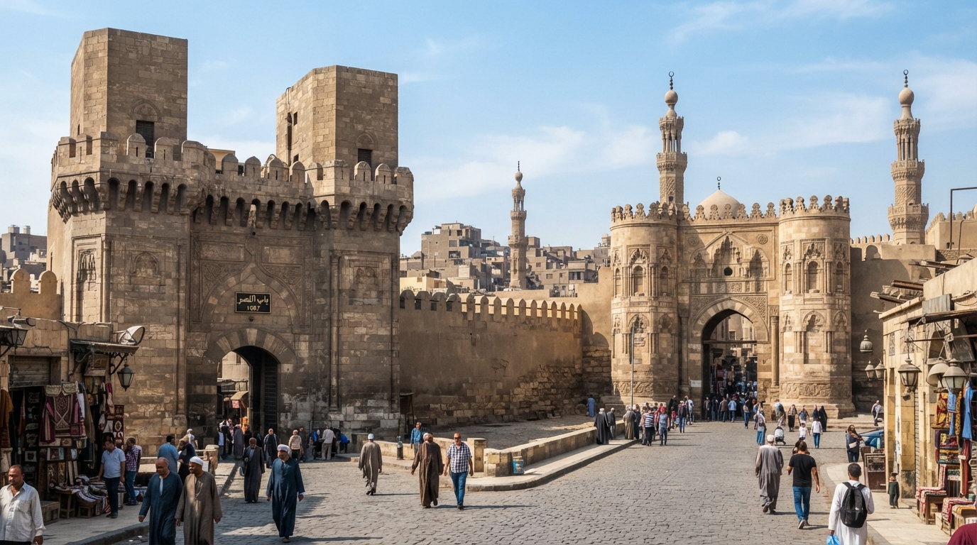 Bab al-Futuh & Bab al-Nasr Cairo . banner