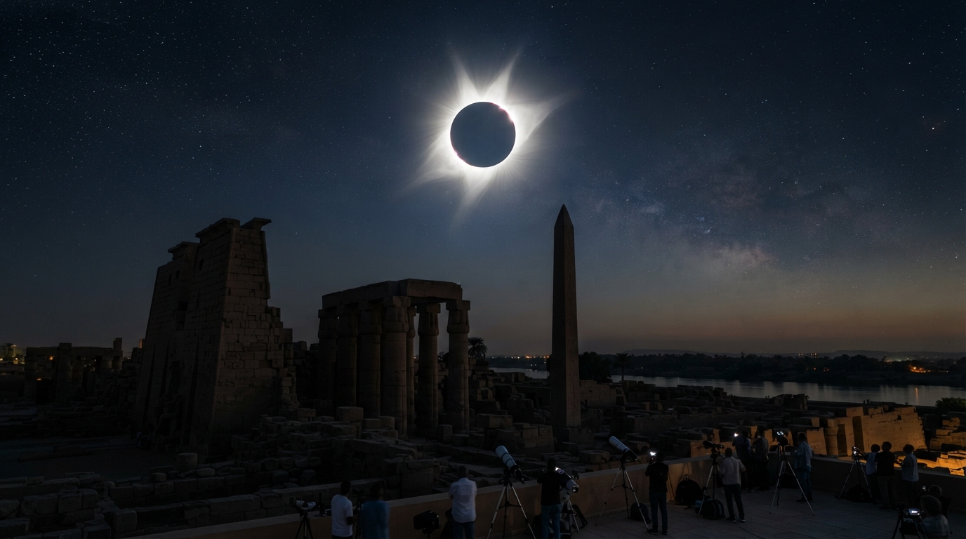 Guida Completa ad Astrofotografia, Sicurezza Oculare e Logistica per l’Eclissi di Luxor 2027