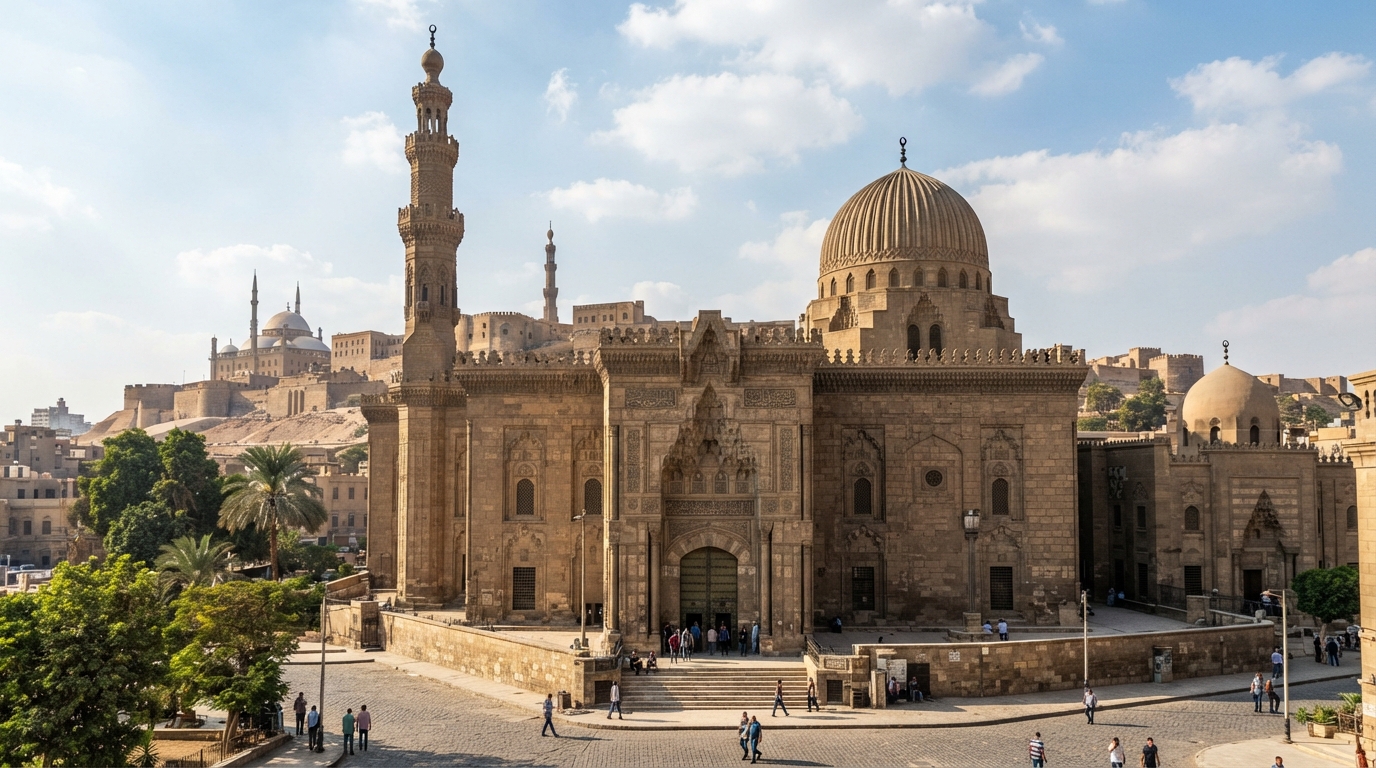 Mezquita del Sultán Hassan en El Cairo