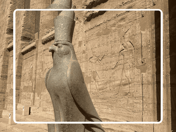 Visiting Edfu Temple.