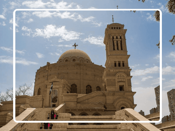 Old Coptic Cairo walking.